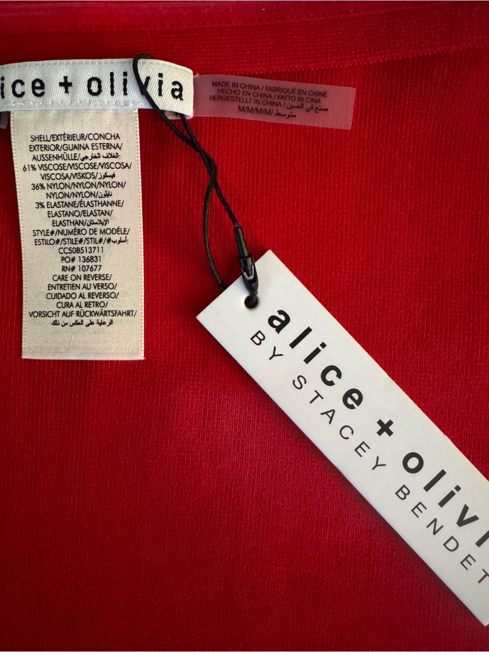 Alice & Olivia Tasha zip front corset Medium NWT - Picture 2 of 4